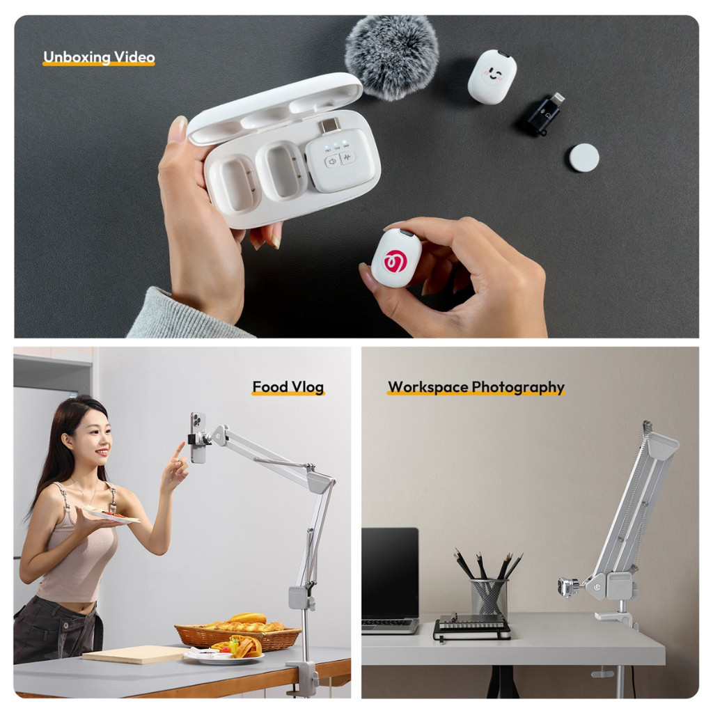 Ulanzi TH04 ขาจับกล้อง ถ่ายมุมสูง Overhead Camera Mount รองรับ 2KG สำหรับถ่าย Vlog/สตรีม