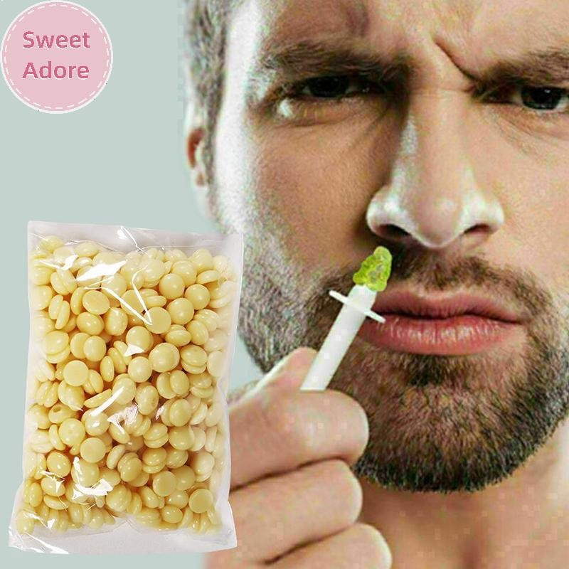 Sweetadore Nose Hair Wax Kit กําจัดขนจมูกที่มีประสิทธิภาพและปลอดภัยสําหรับผู้หญิงสําหรับผู้ชายและผู้