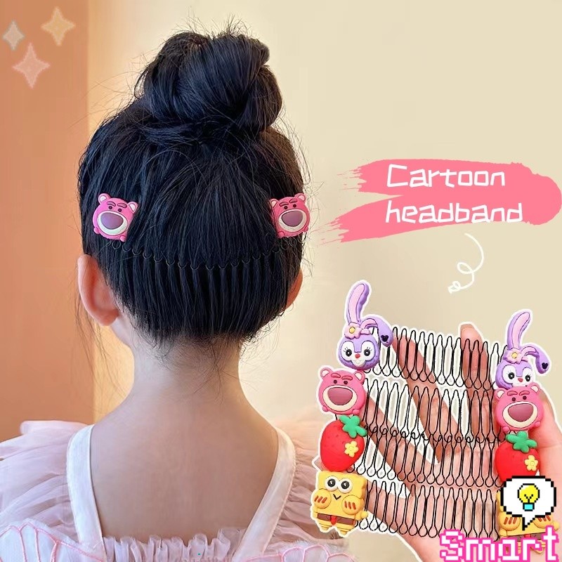 SMART【มีสินค้าในสต๊อก】 หวีดึงผมหน้าม้า ลายการ์ตูนน่ารัก กิ๊บติดผม สําหรับลูกสาว Cartoon Hair Comb
