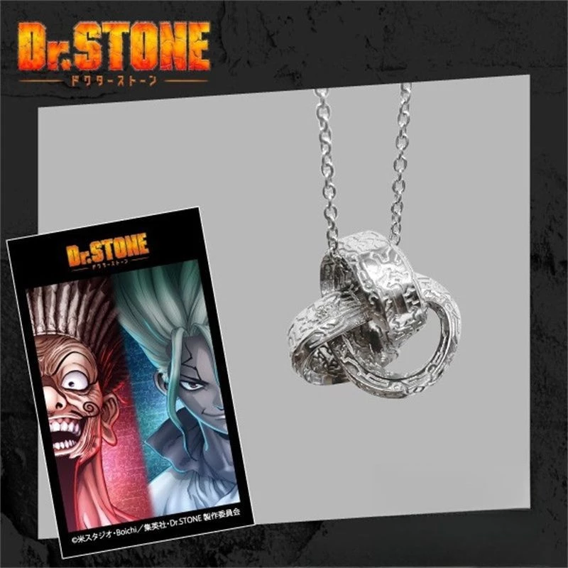 สร้อยคอยอดนิยมจาก Dr.STONE แบบคอสเพลย์ Ishigami Senkuu สไตล์สีเงิน คุณภาพสูง เป็นของขวัญสำหรับแฟนๆ อนิเมะ