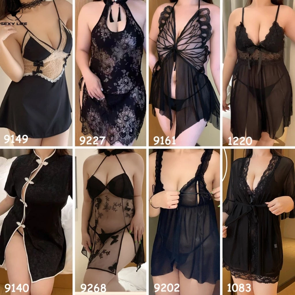 💚Sexy Girls💜ชุดนอนเซ็กซี่ไซส์ใหญ่ สาวอ้วนก็ใส่ได้ ชุดนอนซีทรู ใส่สบาย ชุดนอนไม่นอน ส่งไวจากไทย