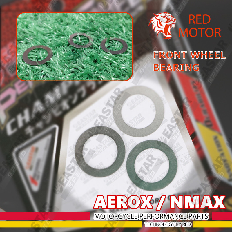 ชุดแผ่นรองรอกสแตนเลส Nmax/Aerox (0.3 มม. & 0.5 มม. & 1.0 มม.)