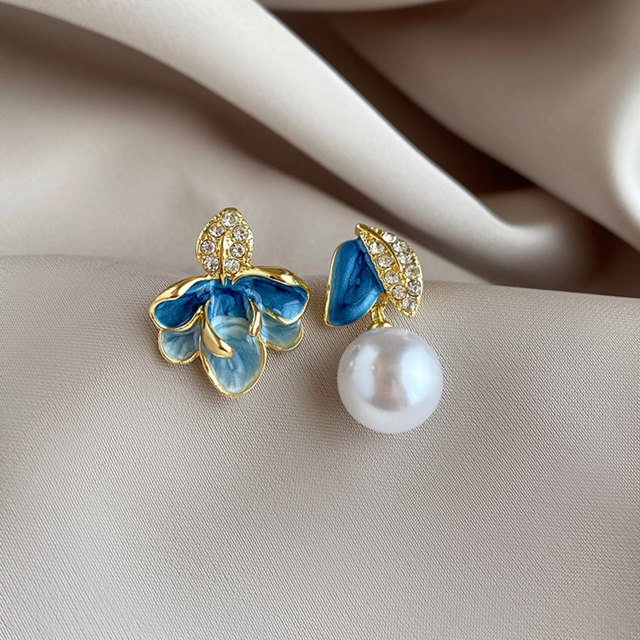 ต่างหูประณีตสไตล์จีนย้อนยุค ตกแต่งด้วยดอกไม้และใบไม้ ออกแบบใหม่ เพิ่มความหรูหรา - รูปที่ 3