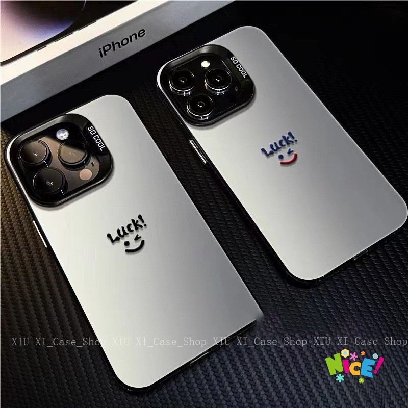 💖เคสโทรศัพท์มือถือ LUCKY เรียบง่ายระดับไฮเอนด์สุดเท่ For iPhone16 15 14 13 12 11 Pro MAX XSMax XS XR 7P 8Plus-MSCY11