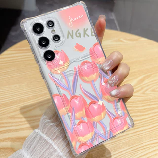 TPU ที่ใส่บัตรเคส For Samsung A57 A37 A56 A17 A07 A16 A55 5G A36 A26 A06 A05S A35 A22 A05 A73 S24 S26 Ultra FE A54 A15