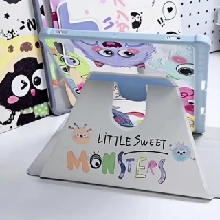 เคสป้องกัน Samsung แบบใสหมุนได้ 360° สำหรับ Galaxy Tab S6 Lite S7+ S8+ S8 S9 A8 A9+ S9FE S10+ S10FE+ กันกระแทก