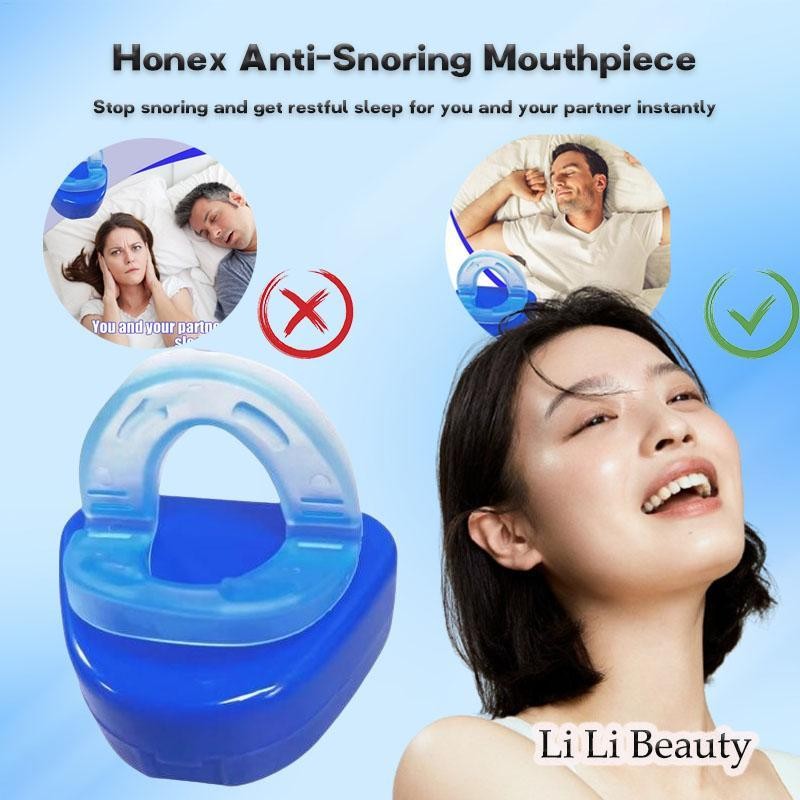 Honex Anti-Snoring Mouthpiece Snore ลด Mouthpiece ที่มีประสิทธิภาพ Snoring Protection ลด Snoring Aid