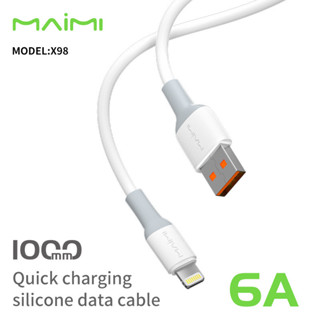 Maimi สายชาร์จ (รุ่น X98) สาย 6A ซิลิโคน สายชาร์จเร็ว ของแท้…