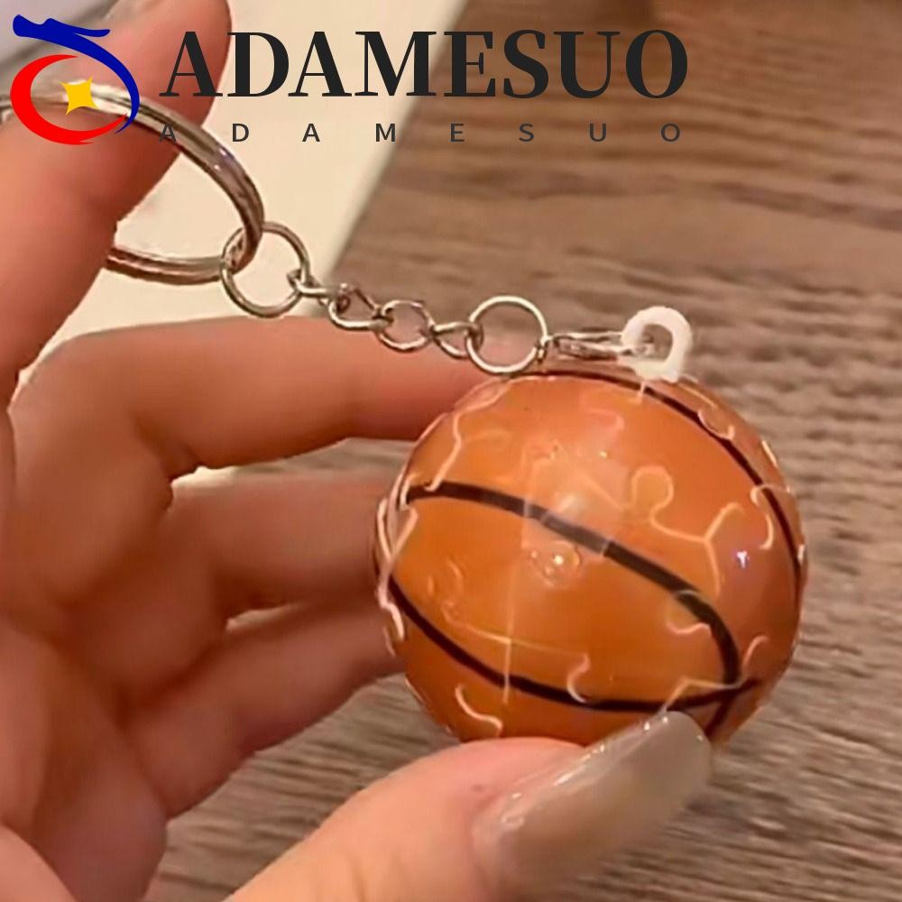Adamesuo จิ๊กซอว์พวงกุญแจ, การ์ตูน Kuromi 3D Ball ปริศนาของเล่น, Creative Ball รูป KT แมวรถพวงกุญแจลูกจี้ของเล่นเด็ก