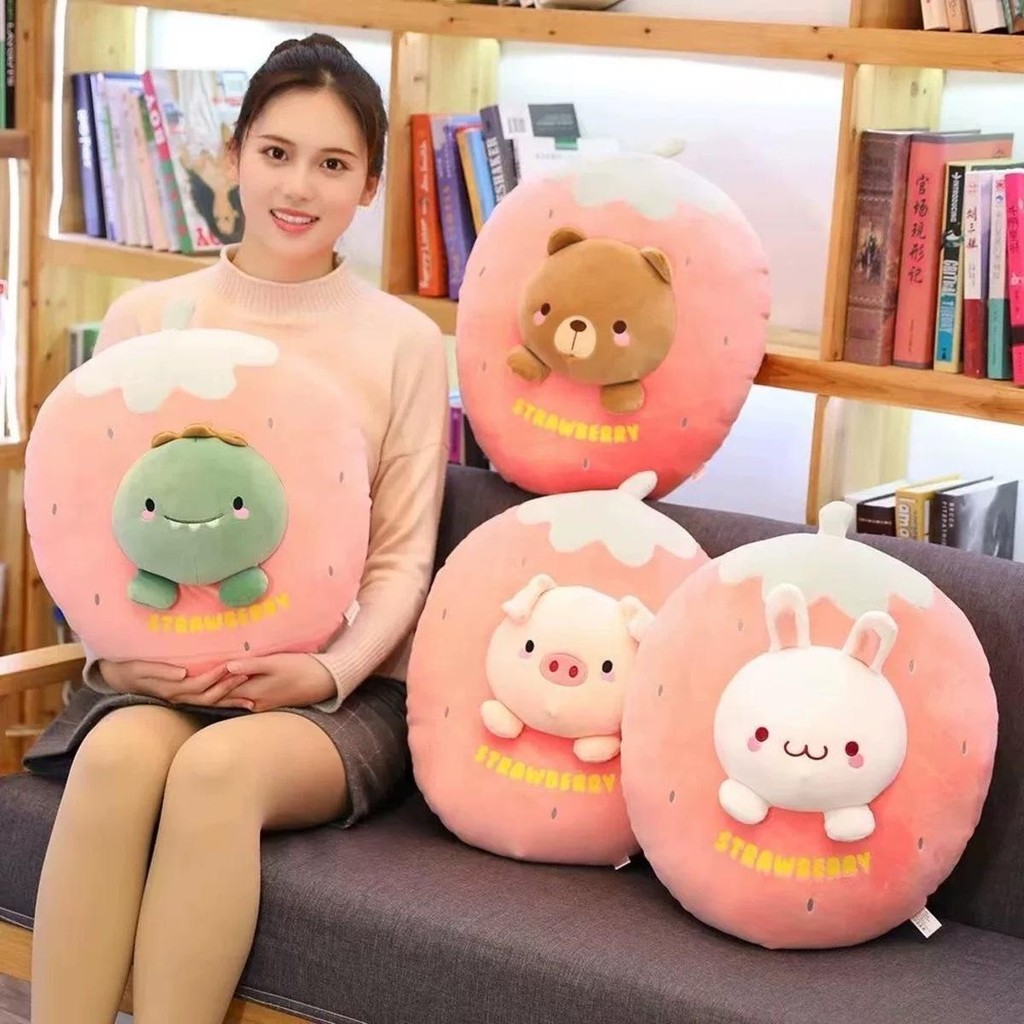 ตุ๊กตาหมอนอิง ลายการ์ตูนน่ารักน่ากอด ขนาด 55 CM (ไม่มีผ้าห่ม)
