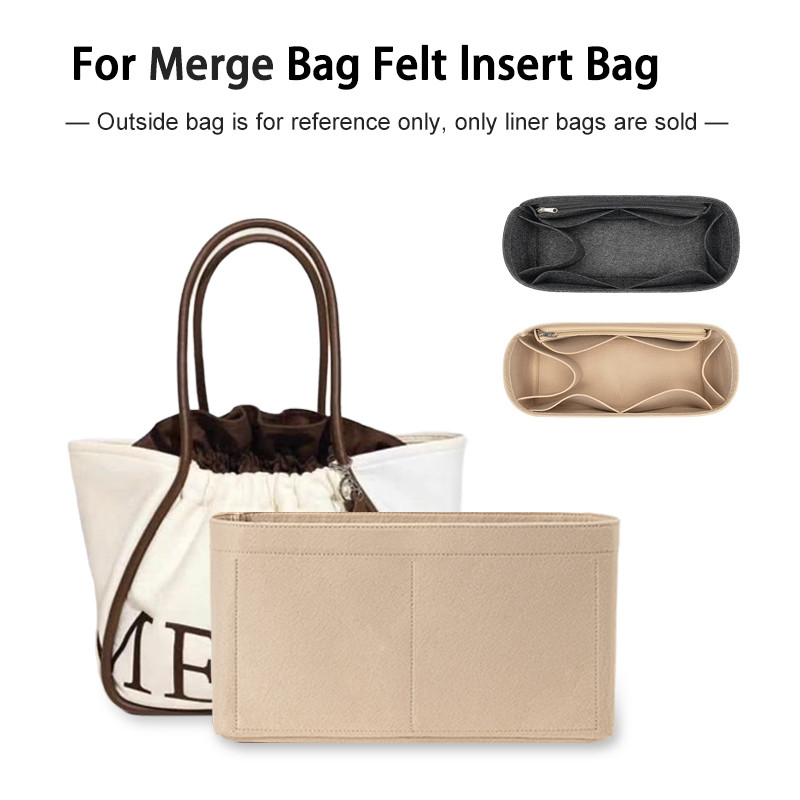 กระเป๋าใส่สักหลาดแบบพกพาสําหรับ Merge A DAY Bag Large & Medium Tote liner Bag Travel Organizer
