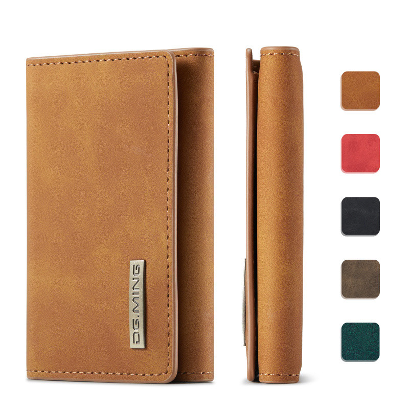 Dg.ming high end Retro Business PU Leather Card Slot bills Wallet Credit cards holders BAG Business 