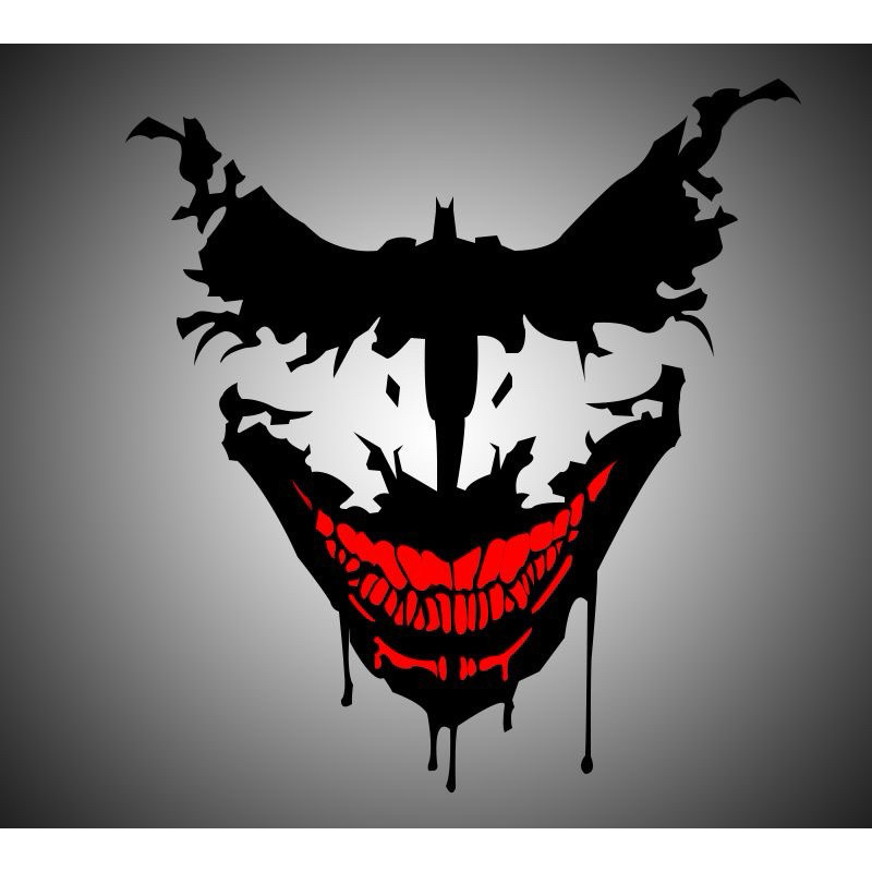 K788 JOKER BLOOD สติ๊กเกอร์ไวนิลสกรีนหลัง