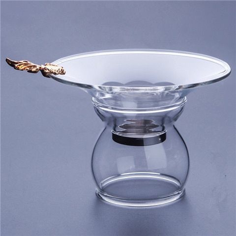 耐热玻璃茶漏茶滤网透明大号茶隔茶叶过滤茶器公道杯茶海功夫茶具Heat resistant glass tea strainer, transparent large tea strainer20250