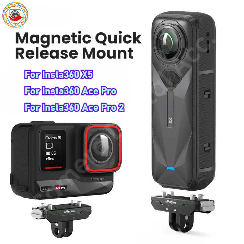 สําหรับ Insta360 X5/AcePro 2 โลหะแม่เหล็ก Quick Release สําหรับกล้อง Insta360 Ace Pro 2