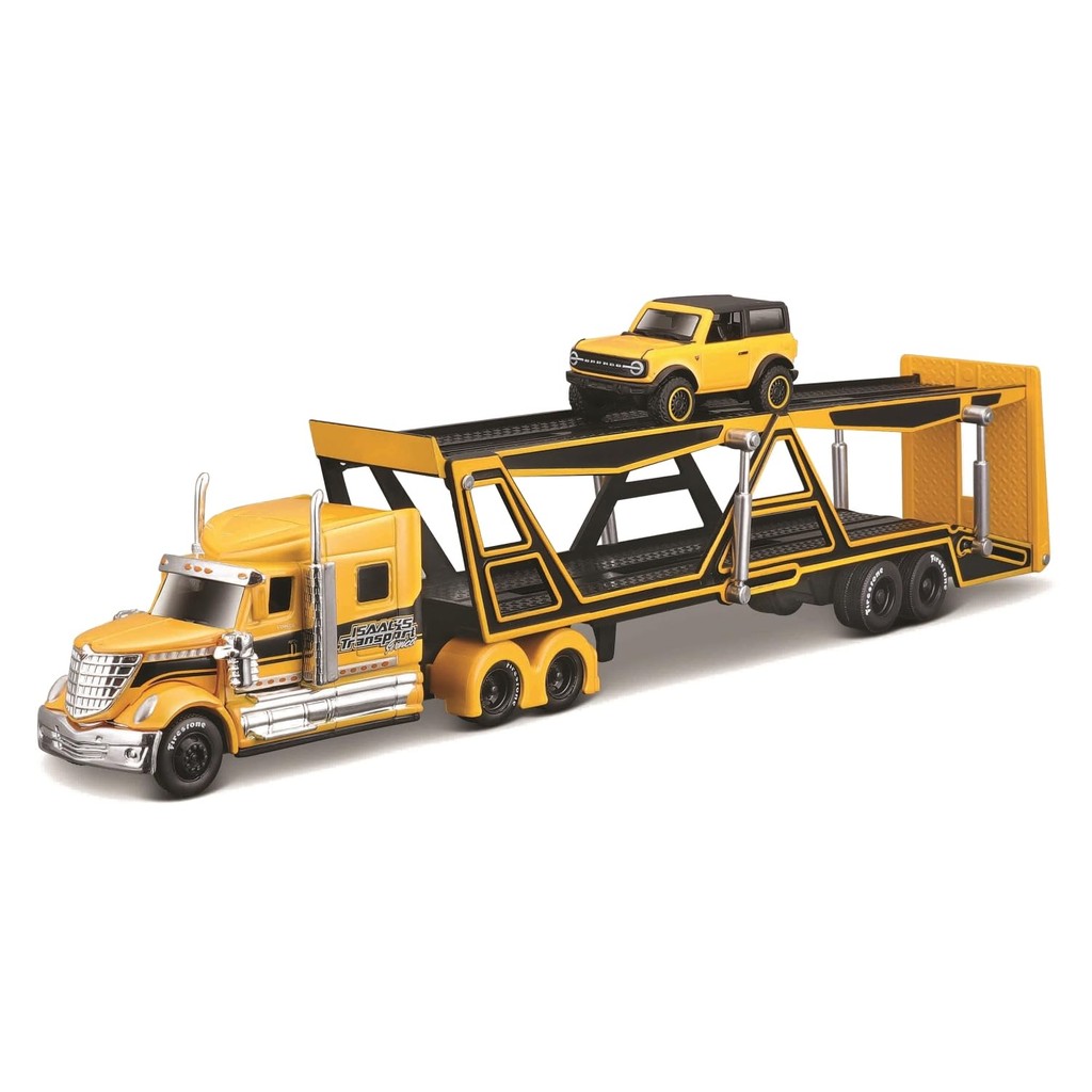 Maisto 1/64 Transporter Truck Mini Car Diecast Car Finished Product (International LoneStar Yellow)