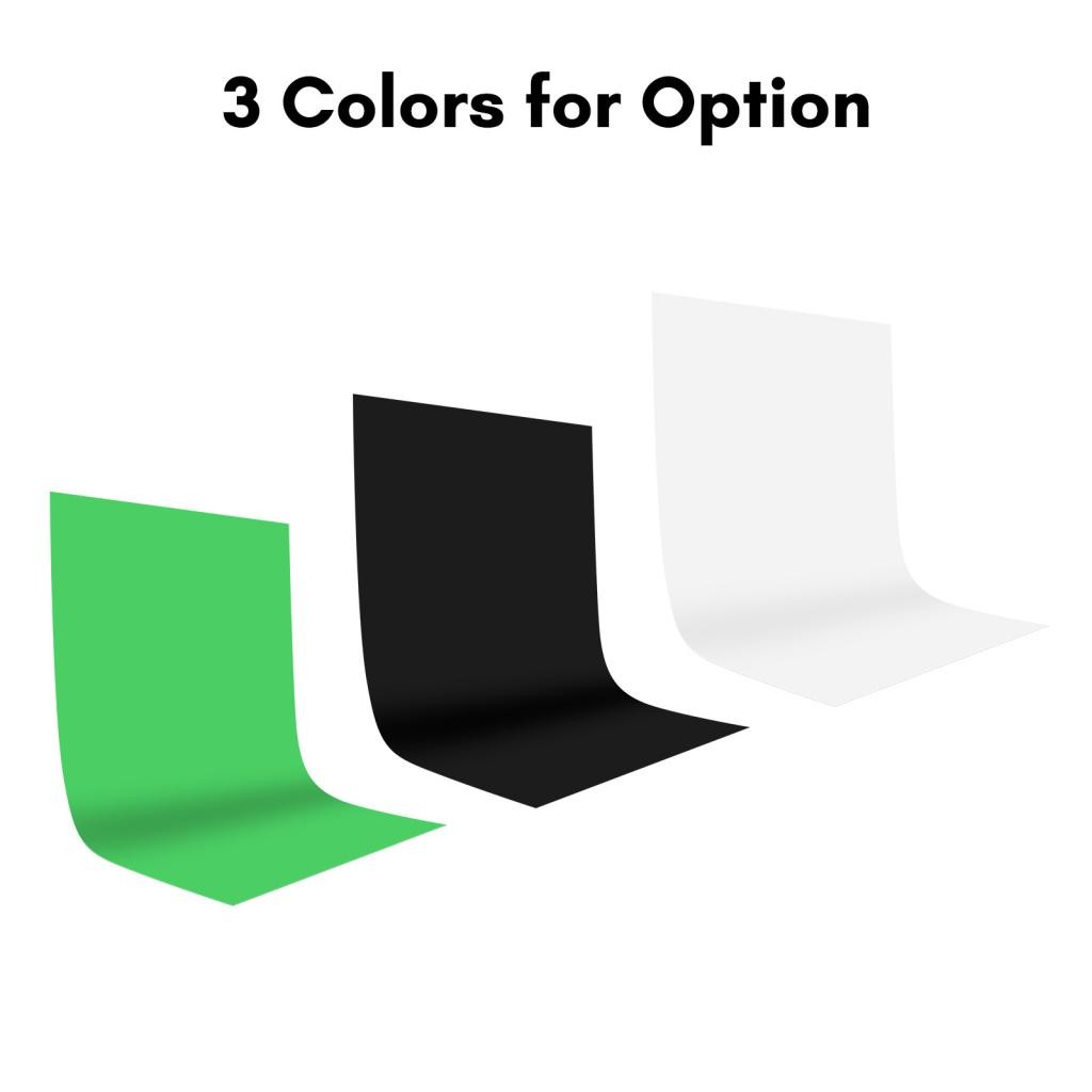 Muswanna-th Green Screen พื้นหลังภาพพื้นหลัง 2 x 1.5 ม. สตูดิโอผ้าพับได้พร้อมขาตั้งกล้องข้ามรูปแบบที