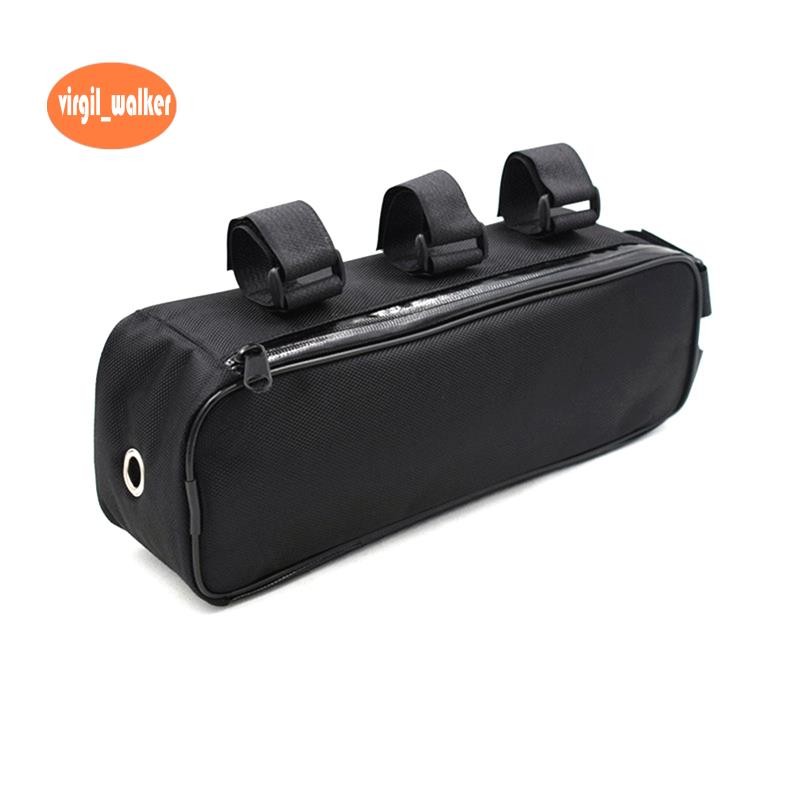 จักรยาน Beam กระเป๋าแบตเตอรี่ Controller แขวนท่อคงที่กรอบกระเป๋าจักรยาน Li-Ion Storage กันน้ํา 32X9X10.5 ซม.ขี่จักรยาน