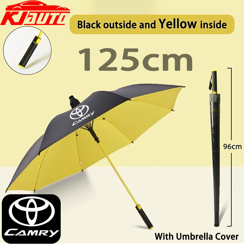 Light LuxuryToyota Camryขนาดใหญ่พิเศษWindproofยาวร่มฝนUVทนความร้อนฉนวนกันความร้อนร่มบังแดดสําหรับCam