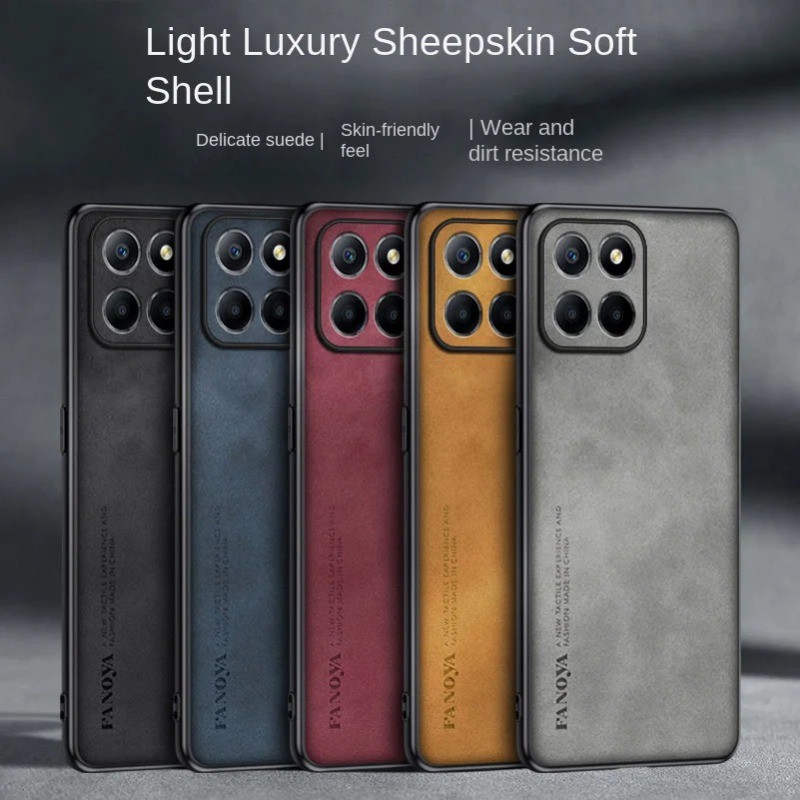 สําหรับ Honor X6C X6 C เคสโทรศัพท์หนังธรรมดาสําหรับ Honor X6C X 6C X8C X9C สมาร์ท X7C Matte ซิลิโคนก