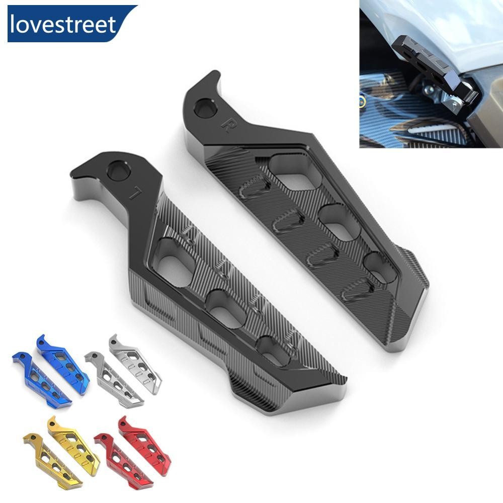 LOVESTREET 2 ชิ้นรถจักรยานยนต์ด้านหลัง Footrests หมุดเท้าด้านหลังอลูมิเนียมสําหรับ NMAX155/XMAX300/N