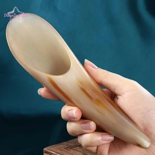 <DBFl-t> 1PC ธรรมชาติ Buffalo Horn ความเครียด Guasha เครื่องมือนวดฝังเข็ม SPA Gua Sha นวดขูด Board ใหม่