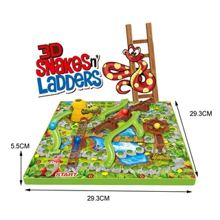 COD เกมบันไดงู 3D บันไดงู Snakes & Ladders เกมกระดานสุดสนุก เล่นได้ทั้งครอบครัว ของเล่นเด็ก