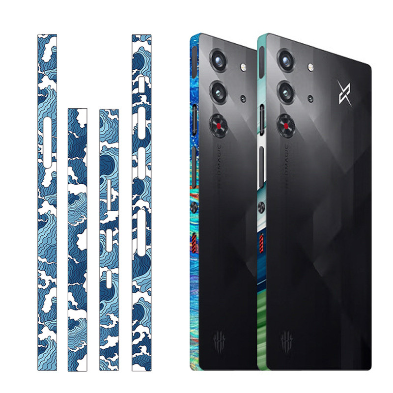 Camouflage ด้านข้างสําหรับ Nubia Red Magic 8 8S 9 9S 10 10S 11 Pro Air Decal ผิว, กรอบป้องกันหน้าจอ Wrap, Redmagic Border สติกเกอร์ฟิล์ม