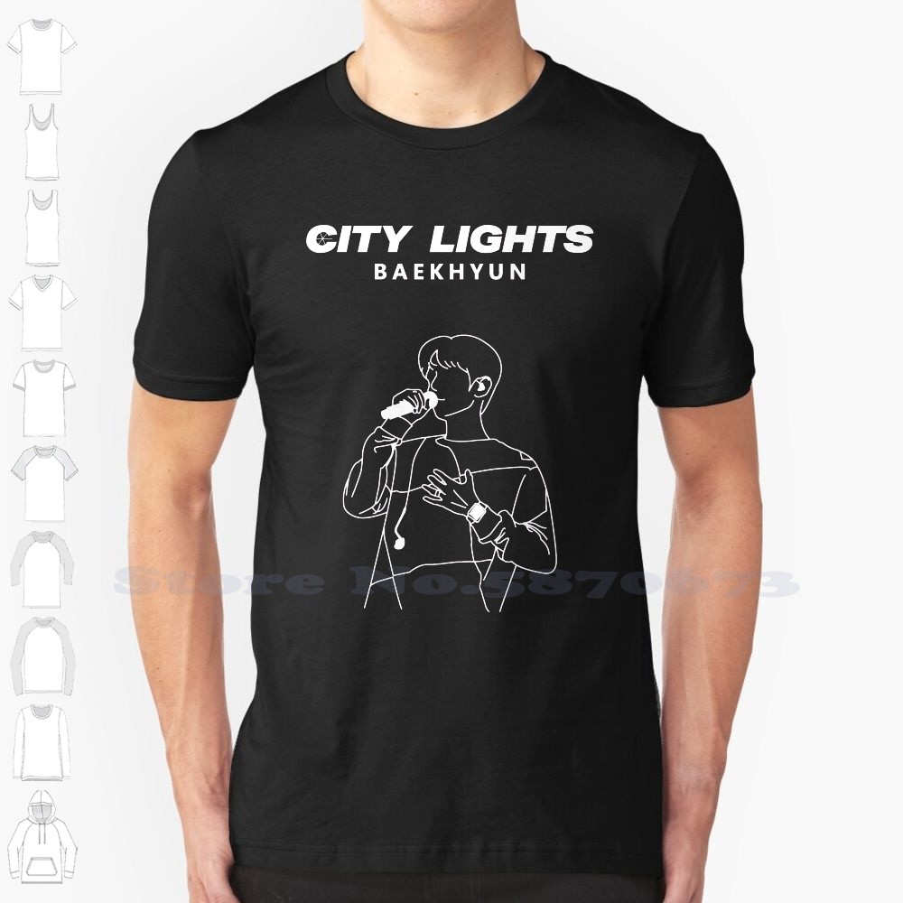 เสื้อยืดอินเทรนด์ Baekhyun EXO City Lights