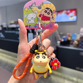 ของแท้ Crayon Shin-Chan คลาสสิกเบสบอล Superman พวงกุญแจการ์ตูนอะนิเมะเกมอุปกรณ์ต่อพ่วงจี้