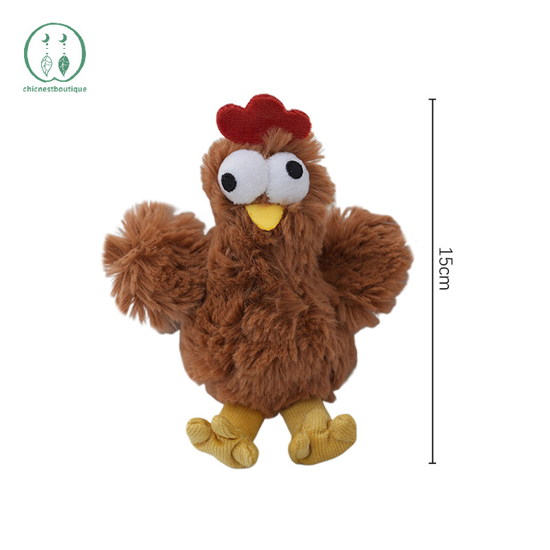 [Chicnest] ตลกตุ๊กตาไก่ไข่ Laying Hens พวงกุญแจการ์ตูนสัตว์ไก่จี้พวงกุญแจรถกระเป๋าสร้างสรรค์แขวนตกแต่ง Boutique