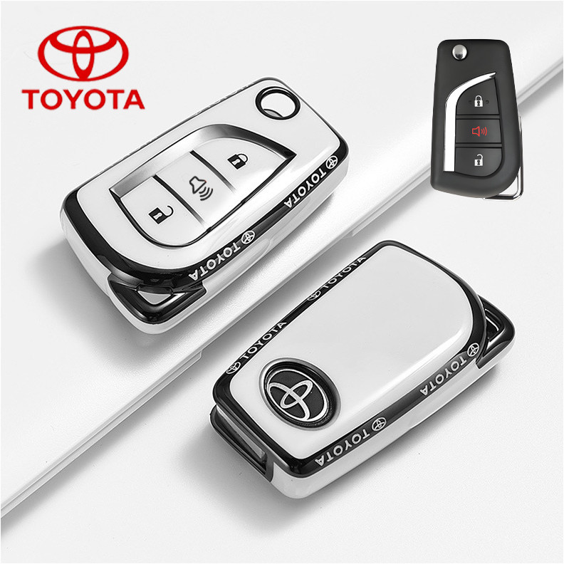 เคสกุญแจรถโตโยต้า Toyota revo ฝาครอบกุญแจ Toyota กุญแจพับสําหรับ Toyota Altis/revo