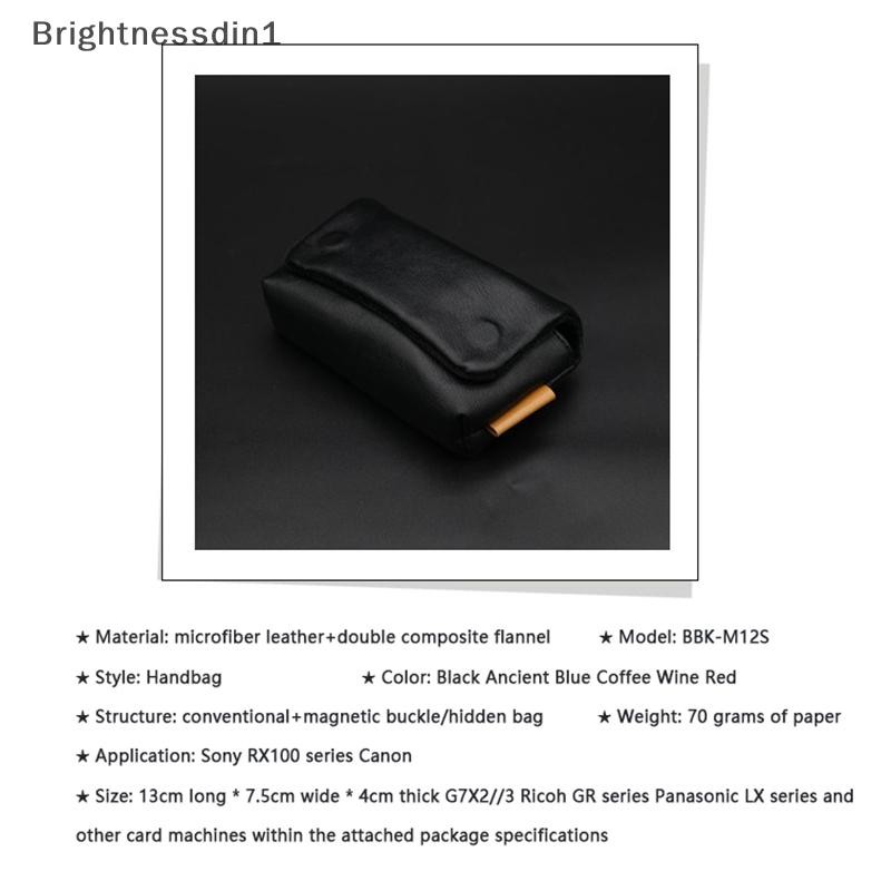 [Brightnessdin1] กระเป๋ากล้อง Soft Case สําหรับ Leica Olympus TG-5 SONY H60 ZV1 Panasonic LX10 TZ90 TZ85 Nikon W300 W100 AW130 RICOH GRII Boutique