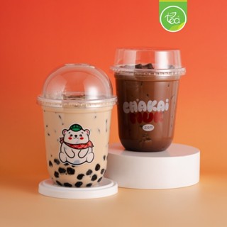 [CKM24] แก้วแคปซูล แก้วทรงU แก้วสกรีน พิมพ์ลาย ชาไข่มุก แก้ว…