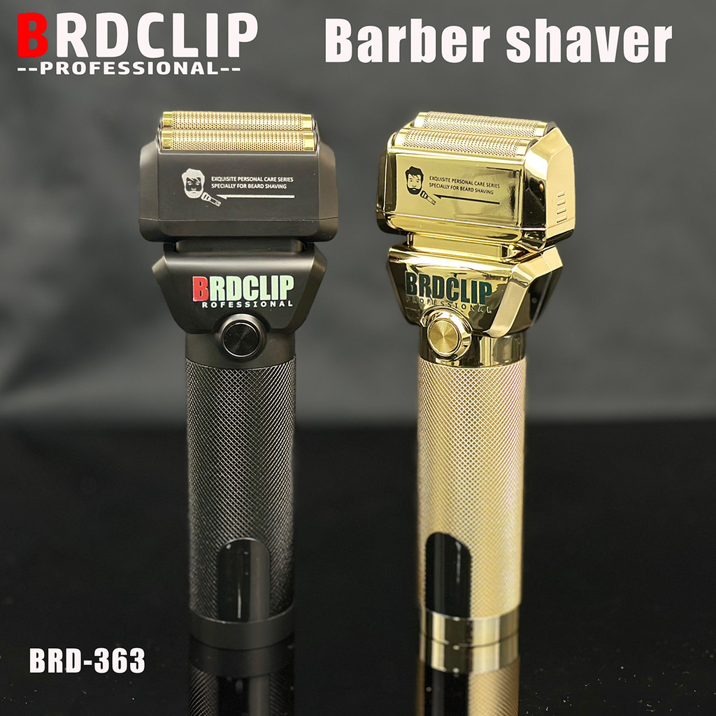 BRDCLIP BRD-363 เครื่องโกนหนวดตัดผมความเร็วสูง ปัตตาเลี่ยนผมผู้ชายมืออาชีพ มีดชุบไทเทเนียม ร้านทําผมตาข่าย ที่กันจอน ไฟฟ้า