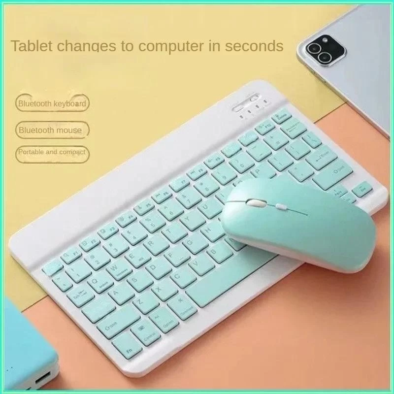 แป้นพิมพ์บลูทูธสําหรับ Android Windows สําหรับ Xiaomi Pad 7 6 5 6S Pro Redmi Pad SE 11 Pad Pro 12.1 2024 คีย์บอร์ดไร้สายเมาส์ thumbnail 5