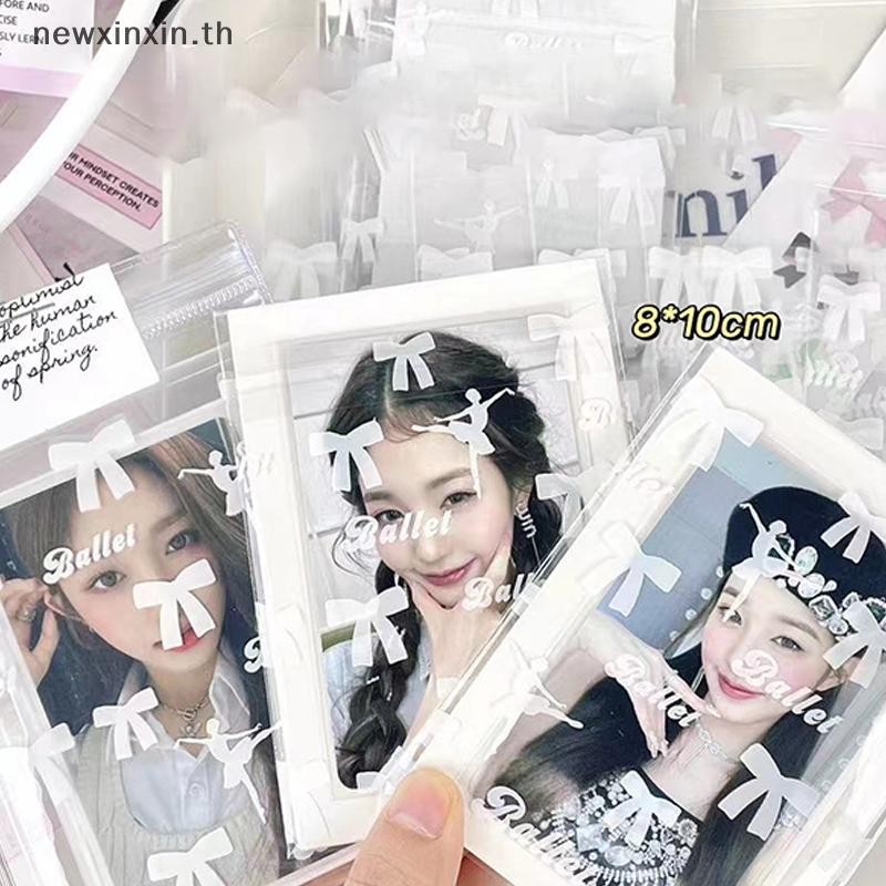 ^N^ 10/50 ชิ้นโปร่งใส Kpop การ์ดแขน Photocard ผู้ถือการ์ดเกม Protector การ์ดรูปถ่ายป้องกัน {T}