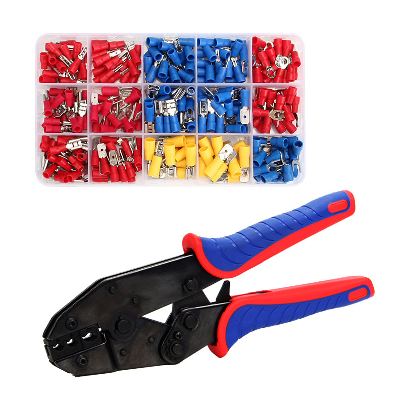 HS-30J Ratcheting Wire CRIMPING tool 20-10AWG 0.5-6 มม. CRIMPING คีม,280/700PCS ฉนวนขั้วไฟฟ้า