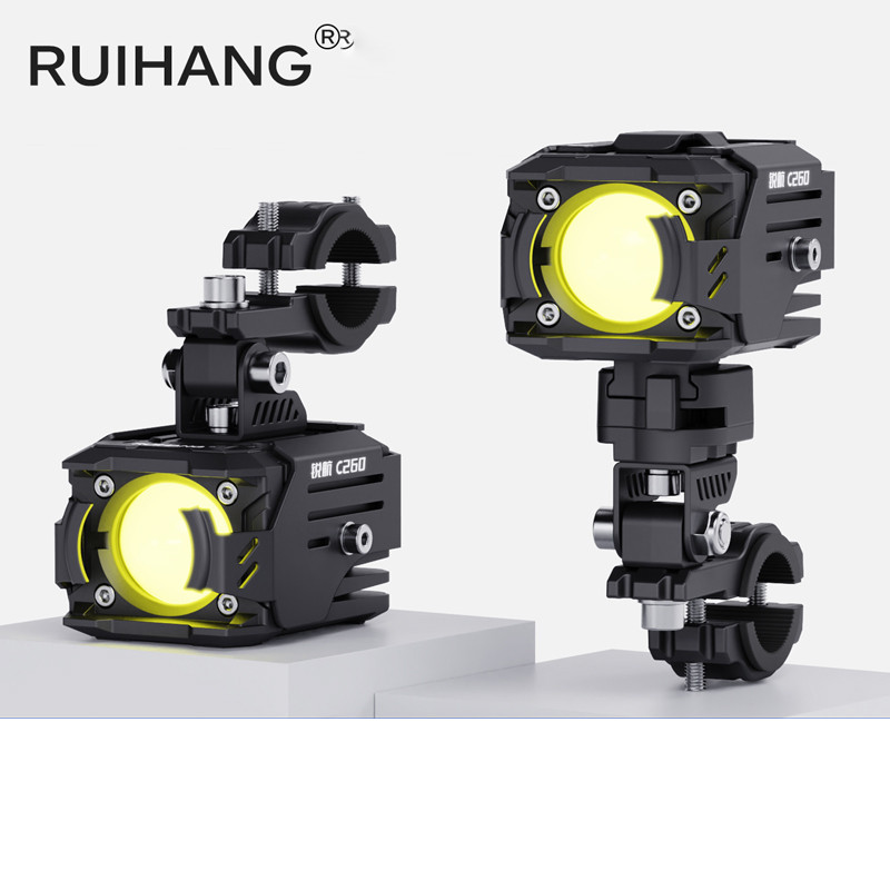 ruihang C260 รถจักรยานยนต์ นํา สปอตไลท์รุ่นแสงที่แข็งแกร่งสปอตไลท์เลนส์ไฟสูงและต่ํา