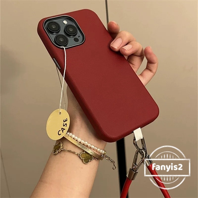 สําหรับ OPPO A3X A18 A57 A16 A15 A58 A60 A77 A79 A5S A3S A53 A54 A55 A5 A9 A12 A98 A78 A74 A92 A93 A94 A94s ปลอกหนังหรูหราปีใหม่ปลอกไวน์หรูหราปี