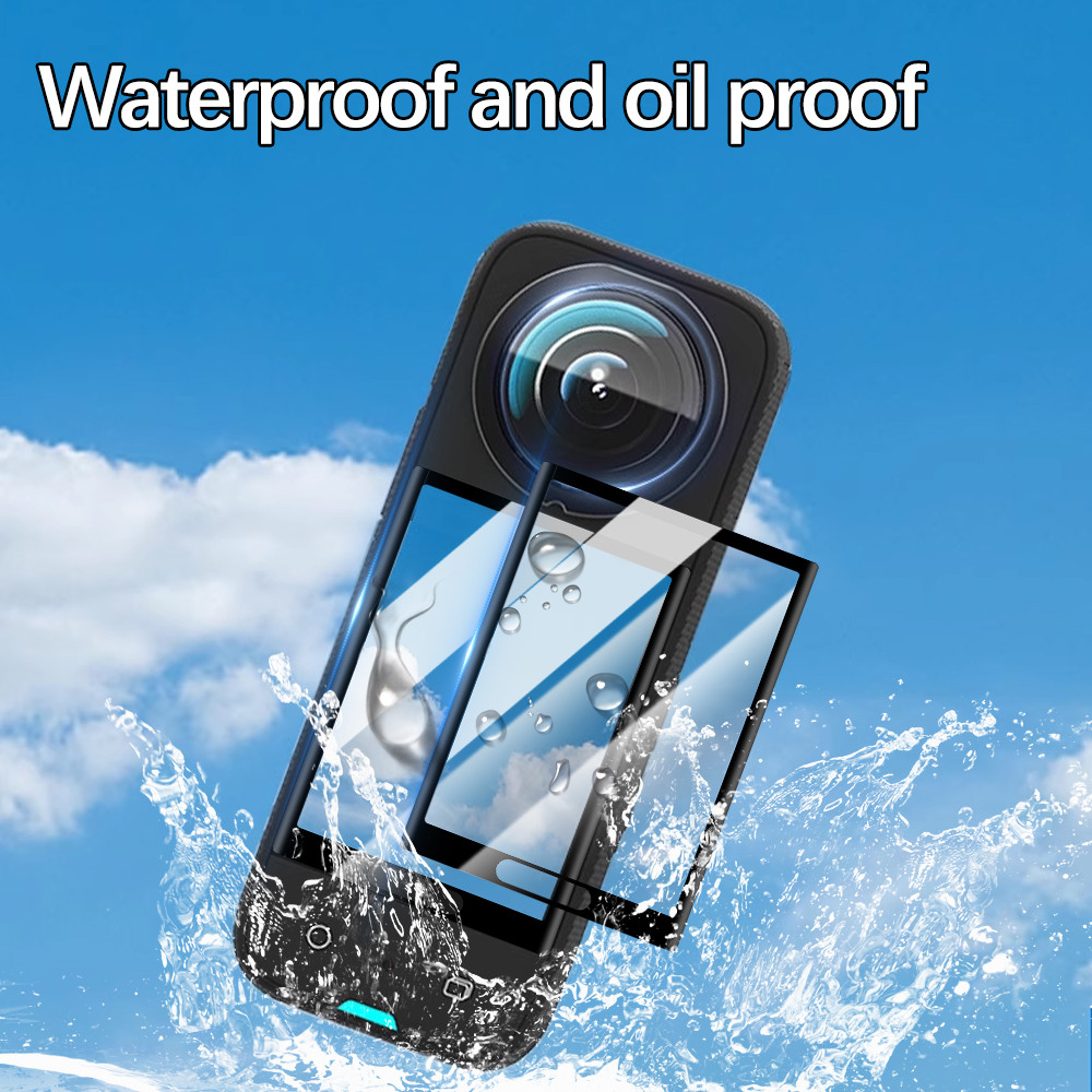 Hd Lens Protective Guards - ฟิล์มกันรอยหน้าจอกระจกนิรภัย - ป้องกันรอยขีดข่วน กันน้ํา กันฝุ่น - สําหรับ Insta360 X3 Lens Protector Cap - อุปกรณ์เสริมเลนส์ป้องกันการเสียรูป