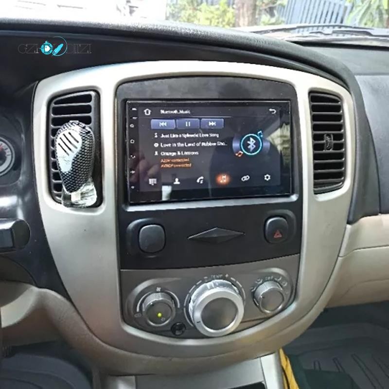 2din รถวิทยุ Fascia สําหรับ Ford Escape 2008-2010 DVD สเตอริโอกรอบแผ่นอะแดปเตอร์ติดตั้ง Dash ติดตั้ง Bezel Trim Kit