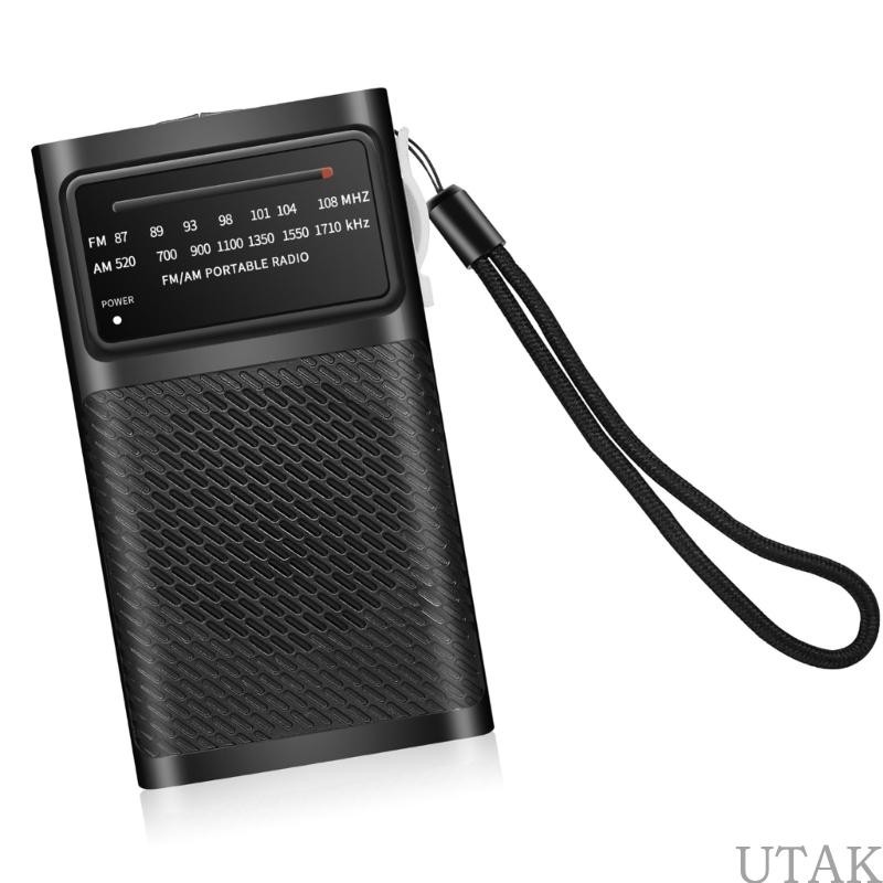 Take AM วิทยุ FM แบบพกพาดําเนินการพร้อมหูฟังพอร์ตลําโพง AM วิทยุ FM วิทยุทรานซิสเตอร์แบบพกพาสําหรับก