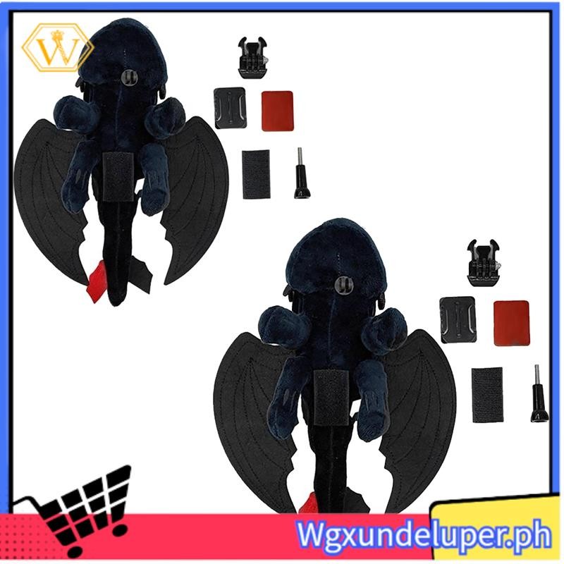 WHow to Train Your Dragon Toothless Little Flying Dragon Doll Decorative Motorcycle Helmet Quick Rel