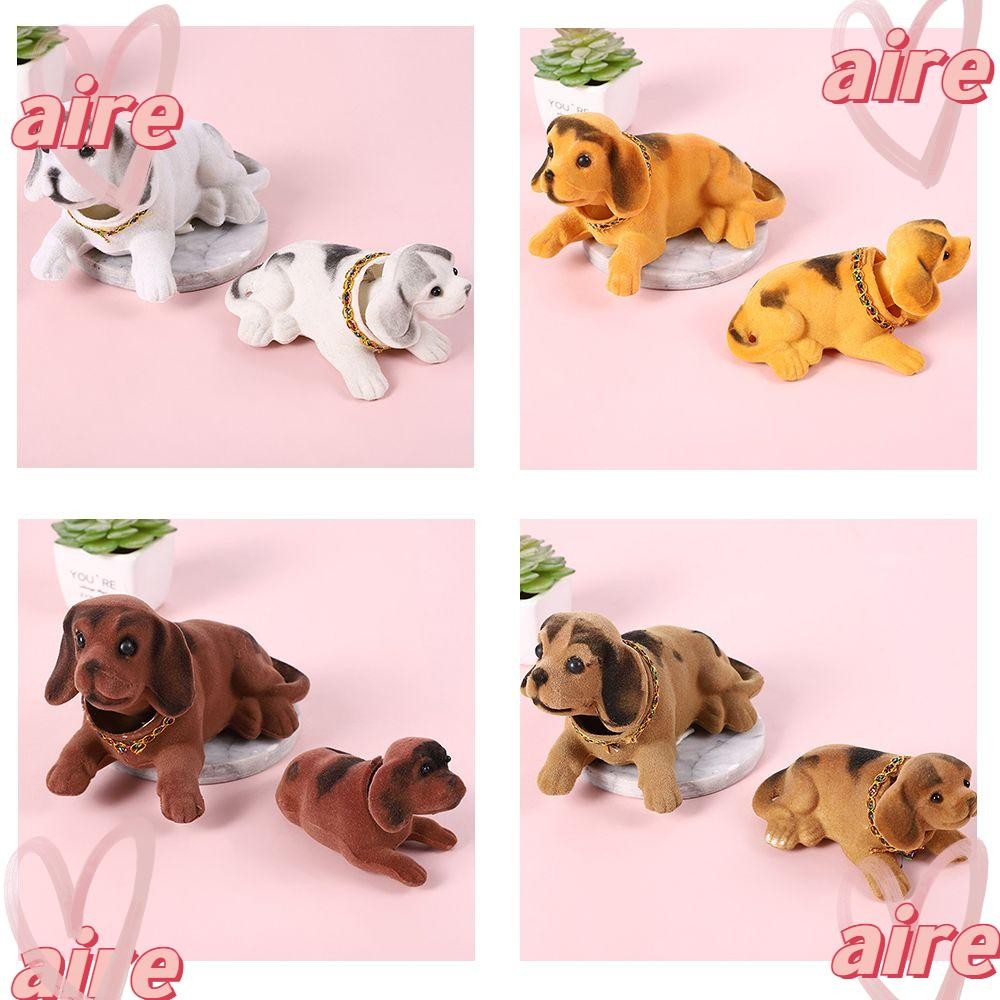 Aire1 อุปกรณ์เสริมอัตโนมัติของขวัญ Nodding Puppy Auto Decor เขย่าหัวตุ๊กตาสุนัข