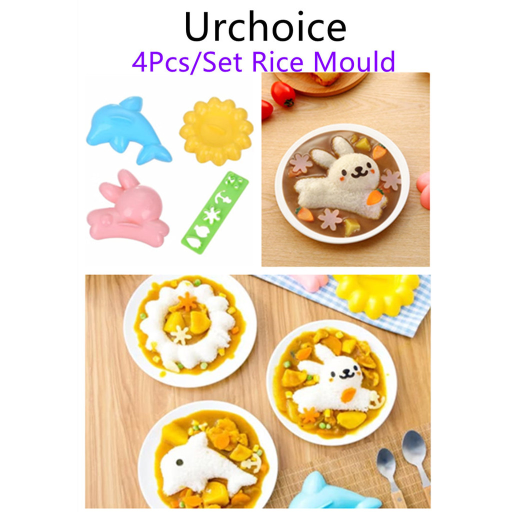 4 ชิ้น/เซ็ตข้าว Mould ซูชิ Mould Bento เครื่องมือเด็กโปรดปรานข้าวแม่พิมพ์ Bento อุปกรณ์เสริมข้าว Bal