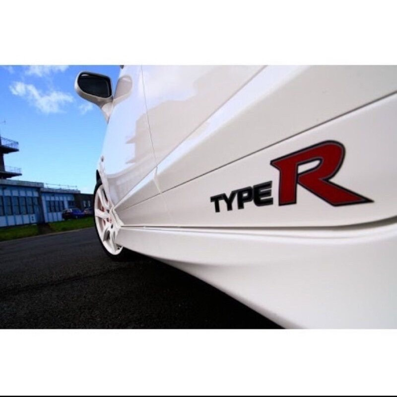K589 2 ชิ้น Civic FD Type R รถประตูด้านข้างไวนิล Decal สติกเกอร์