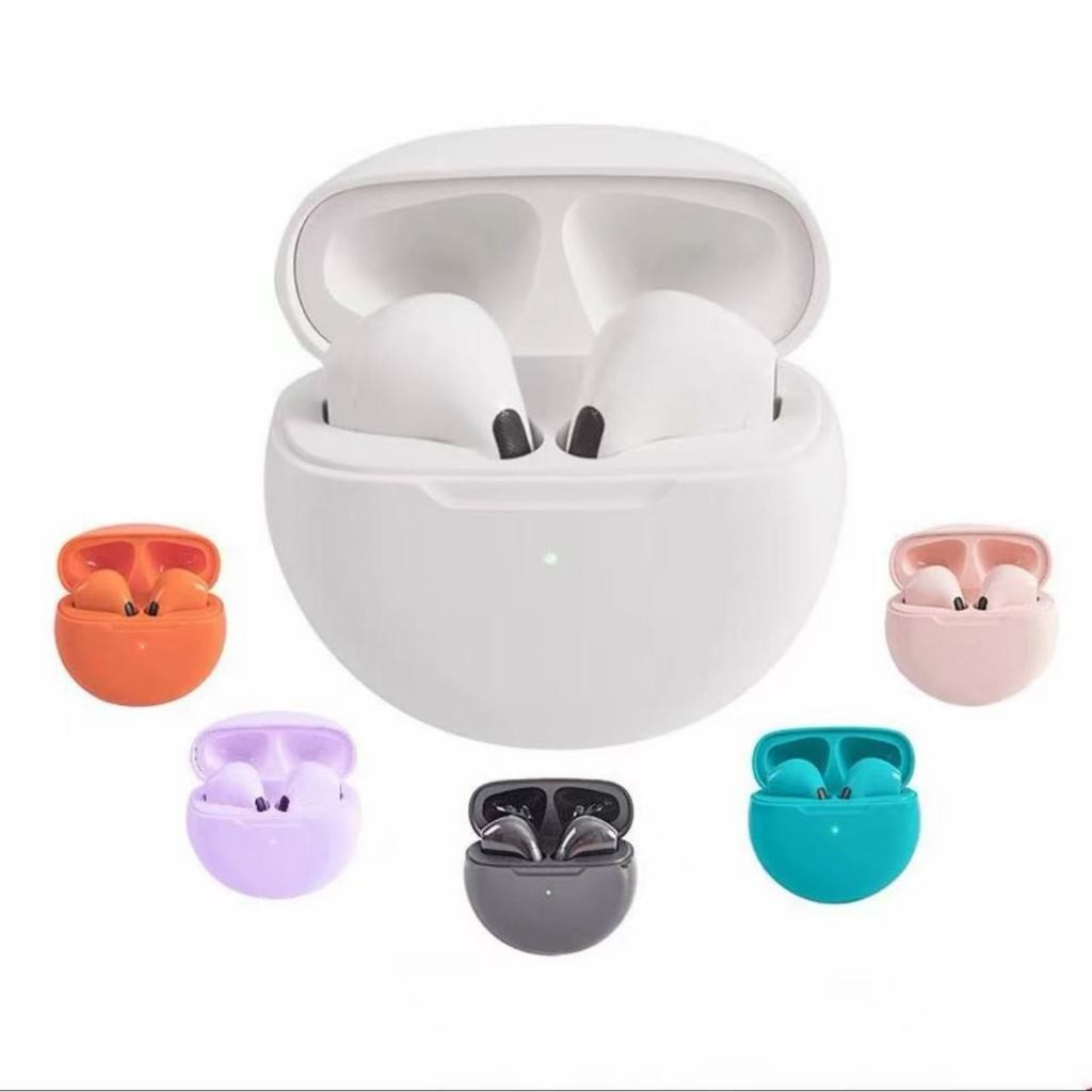 TWS Pro6 กีฬาหูฟังไร้สายบลูทู ธ Touch Control กันน้ำในหู 9D สเตอริโอ