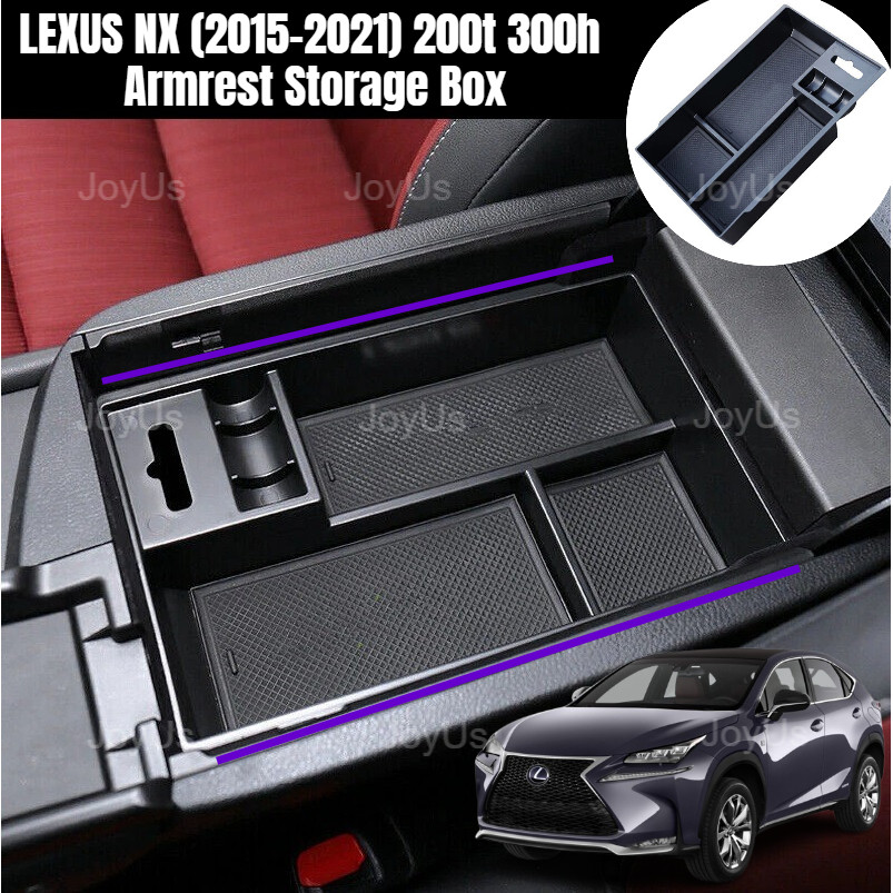LEXUS NX (2015-2021) 200t 300h Armrest Box Storage LEXUS NX คอนโซลถาดอุปกรณ์เสริมในรถยนต์