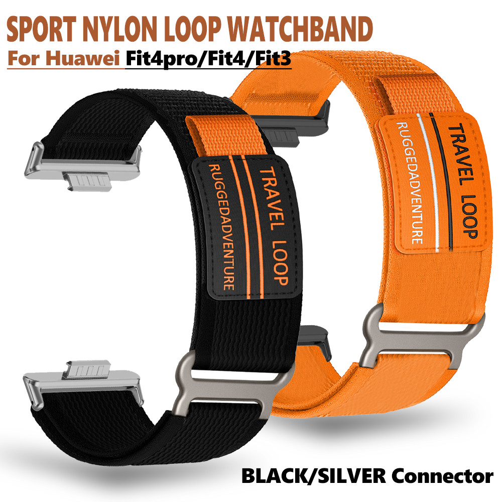 สายไนลอนสําหรับ Huawei Watch Fit 4 Pro กีฬา WristBand Correa สําหรับ Huawei นาฬิกา Fit3 Fit4 กีฬานุ่มสร้อยข้อมือ Unisex